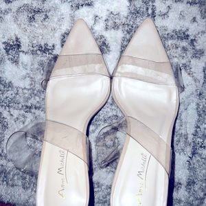 Clear high heels